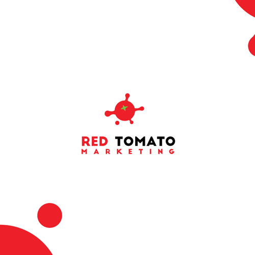 Vegetable logo with the title 'red tomato'