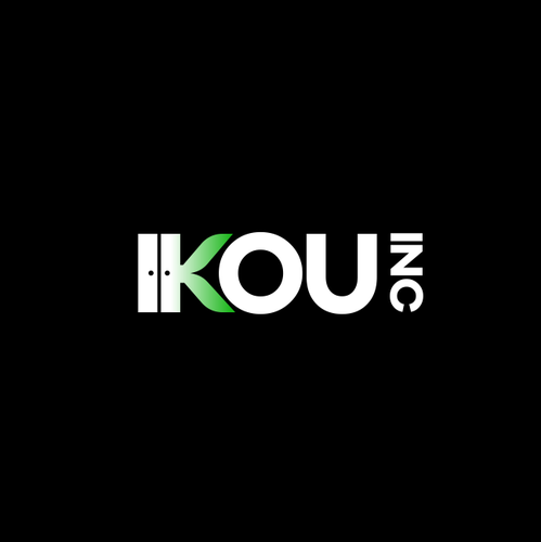 Black and green logo with the title 'IKOU'