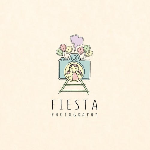 Child brand with the title 'A Logo for Fiesta Photography'