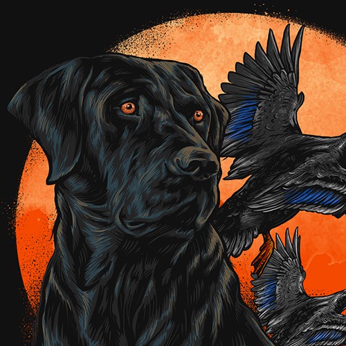 T-shirt with the title 'Duck & Dog for our next T-shirt (Guaranteed)       Killemcamo.com'