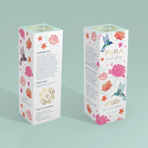 Vector packaging with the title 'Pera Packaging'