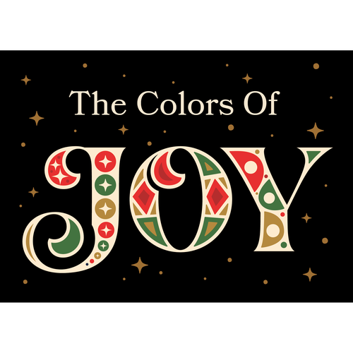 Christmas illustration with the title 'Christmas Themed Slide for Church'