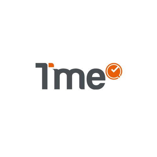 Clock logo with the title 'TimeQ logo design'