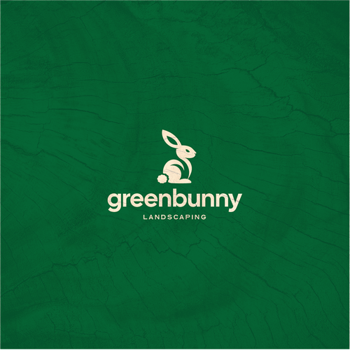 Bad bunny logo with the title 'Green Bunny'