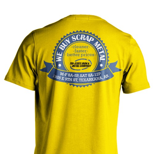 Industrial t-shirt with the title 'Tri-State Iron & Metal Co'