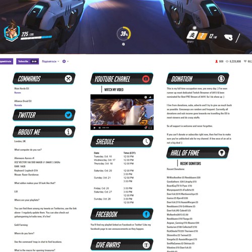 Carbon design with the title 'Twitch button'