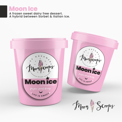 Italian Ice Cream Label Design