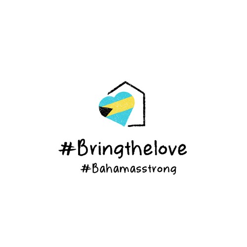 Support logo with the title 'bring the love logo'