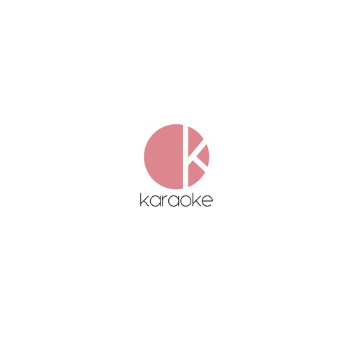 Karaoke design with the title 'OK Karaoke logo proposal.'