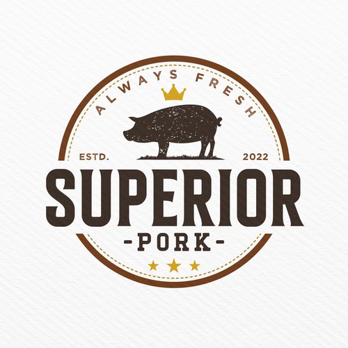 Food service logo with the title 'Bold Logo for Food Service'