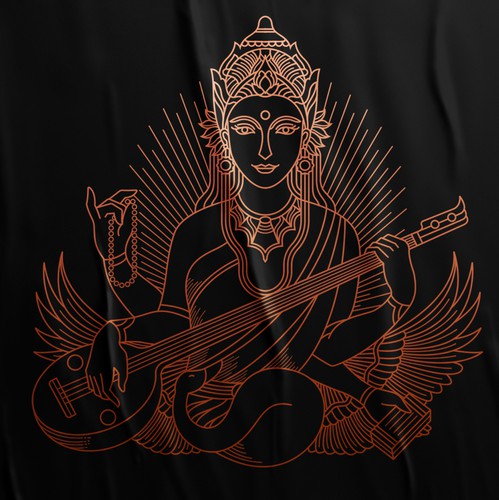 Fashion t-shirt with the title 'Saraswati'