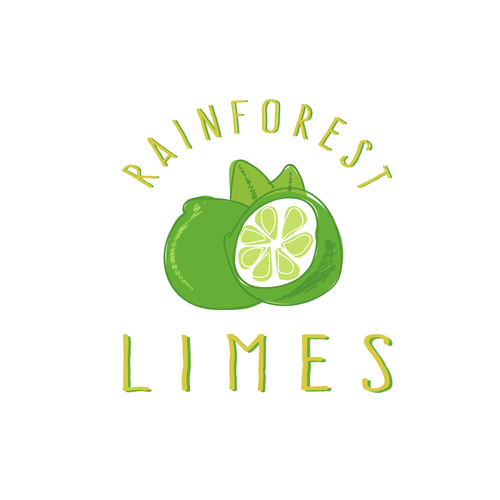 Scribble logo with the title 'Rainforest Limes'