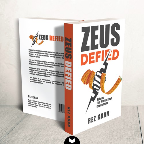 Weight-loss book cover with the title 'Zeus Defied'