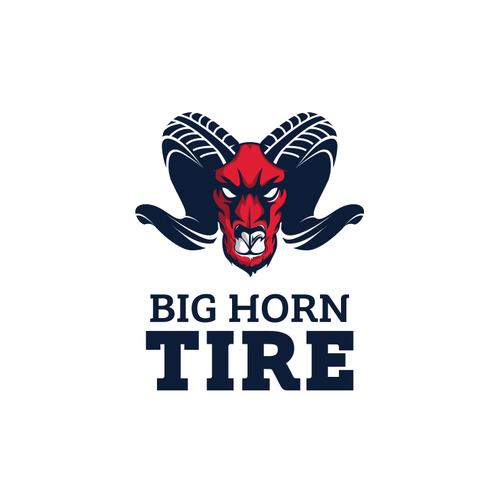 Tire design with the title 'Big Horn Tire'