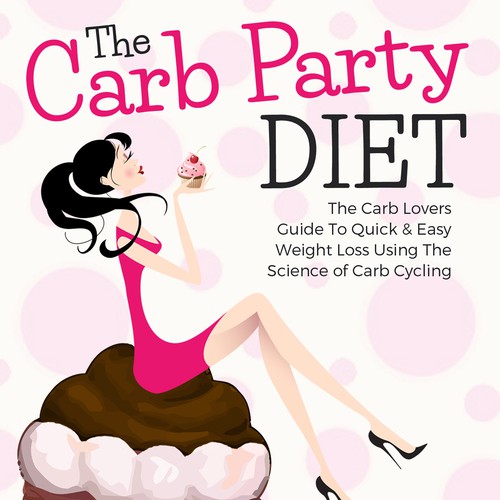Cupcake design with the title 'The Carb Party Diet'