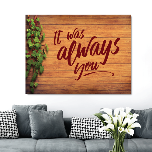 Canvas design with the title 'Wall Art Design'