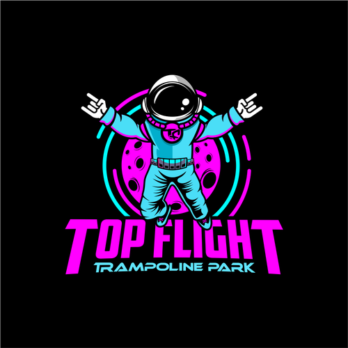 Neon logo with the title 'astronaut'