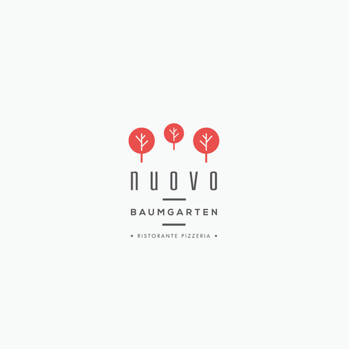 Tree logo with the title 'Create the logo for a new Italian restaurant'