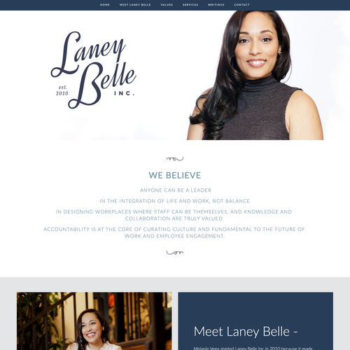 HR design with the title 'Laney Belle Inc.'