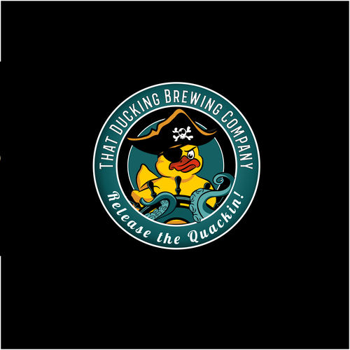 Pirate logo with the title 'That Ducking Brewing Company'