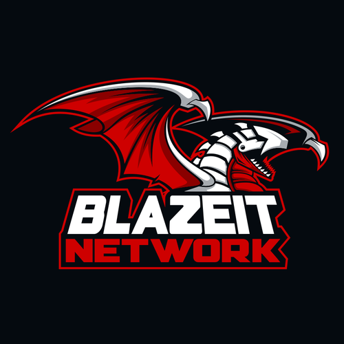 Dragon design with the title 'Create an aggressive fire breathing dragon'