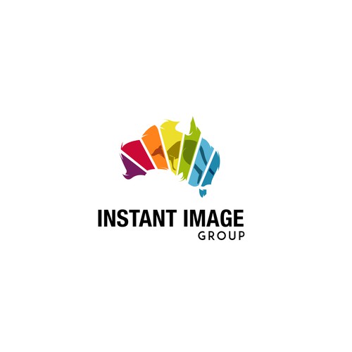 Pen logo with the title 'innovation instant photo kiosk company design'