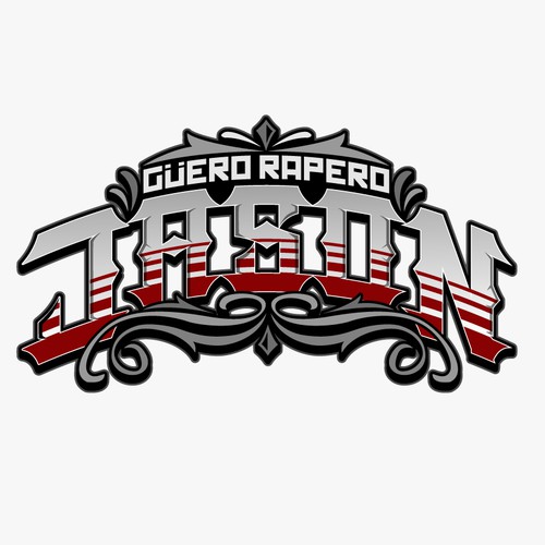 Stylish logo with the title 'Mexican HipHop artist emblem'