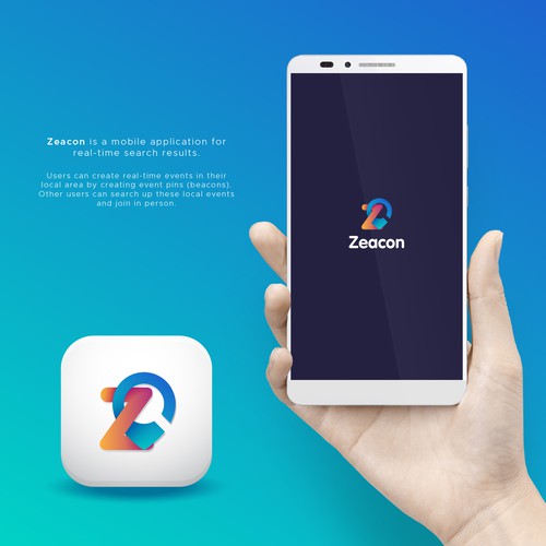 App logo with the title 'Logo for Zeacon app'