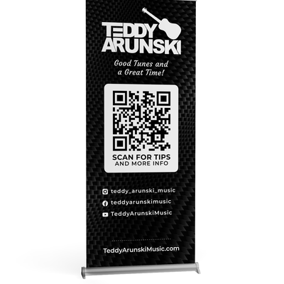 Signage/Pull Up Banner for Solo Musician