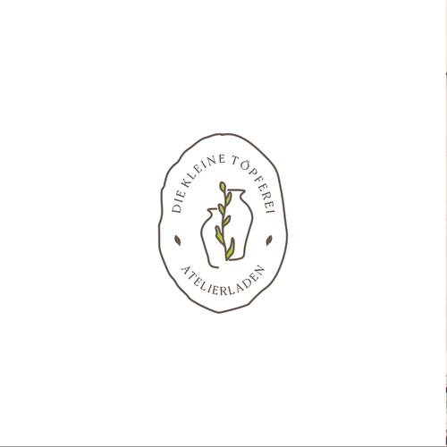 Art logo with the title 'Handmade artisan Ceramic art'