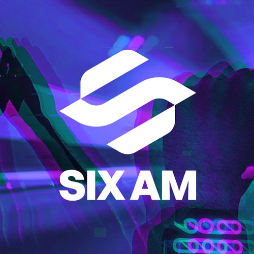 Balanced design with the title 'SIX AM Logo | Identity'
