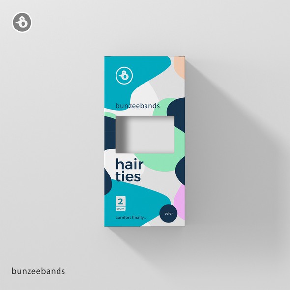 Hair packaging with the title 'packaging for Bunzeebands'