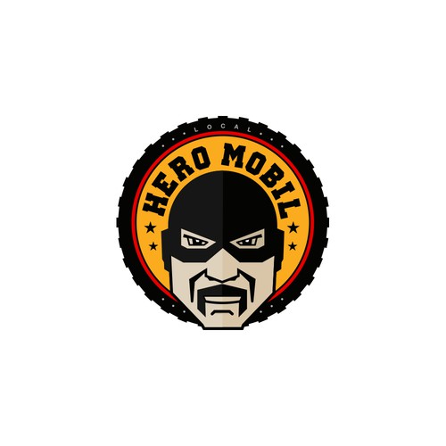 Adobe creative cloud logo with the title 'HERO MOBIL'