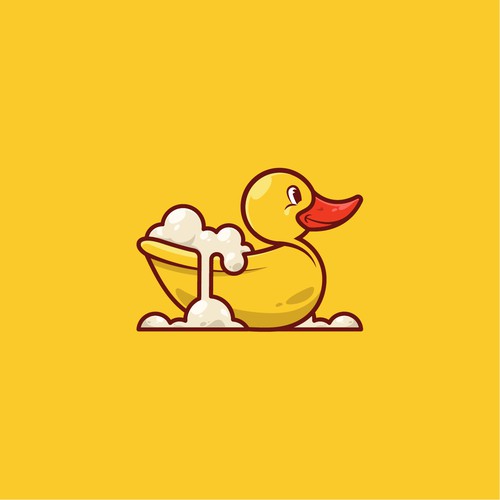 Bathtub logo with the title 'bath duck'