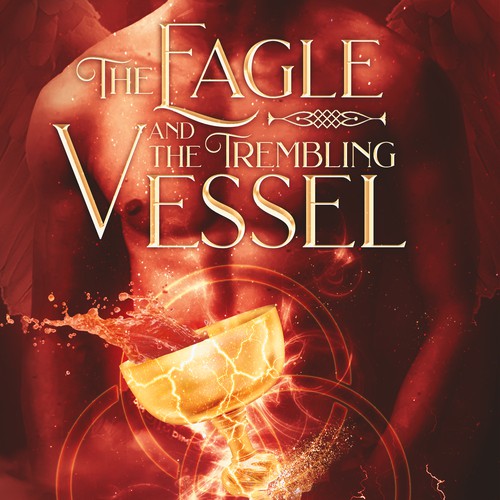 Dark fantasy book cover with the title 'The Eagle and The Gathering Storm'