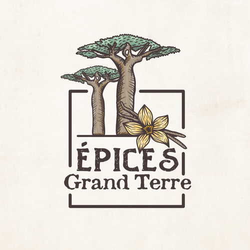 Spice logo with the title 'Spices Logo design'