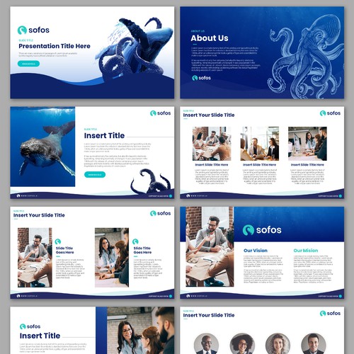 Office design with the title 'Steampunk Kraken Sales Powerpoint to Crush Sales '