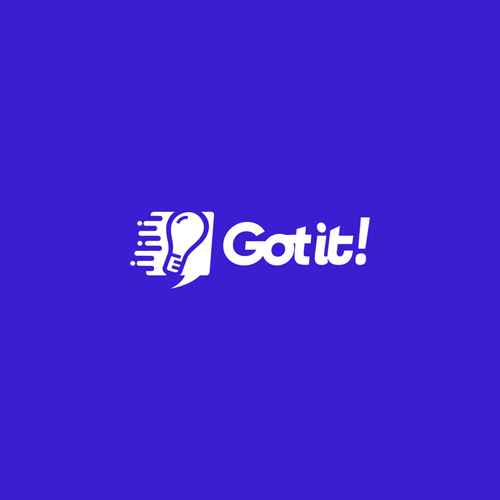 Cobalt blue logo with the title 'Sleek logo concept for Got it!'