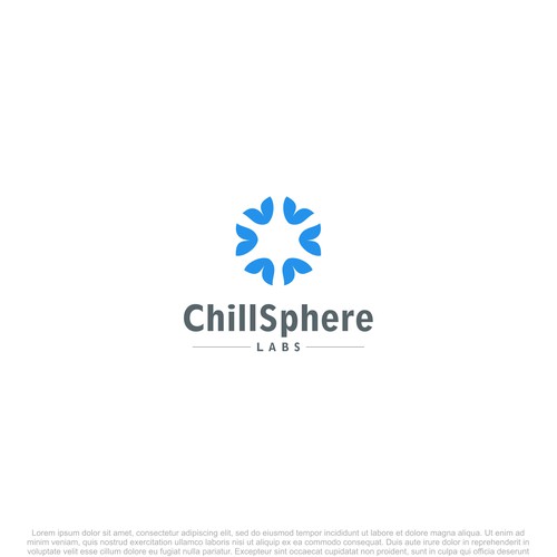 Symmetrical logo with the title 'Logo for ChillSphere'