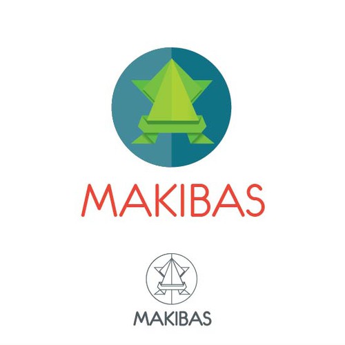 Origami brand with the title 'Makibas Logo'
