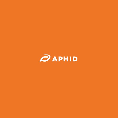Orange logo with the title 'Logo Design for Aphid'