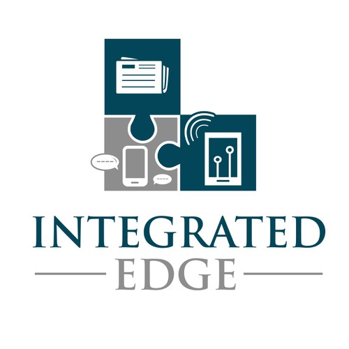 Phone logo with the title 'Bold logo for company teaching advertising skills'