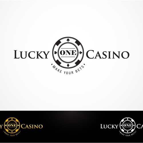 Casino logo with the title 'Lucky One Casino Logo'