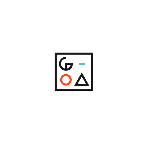 Square logo with the title 'GOA'