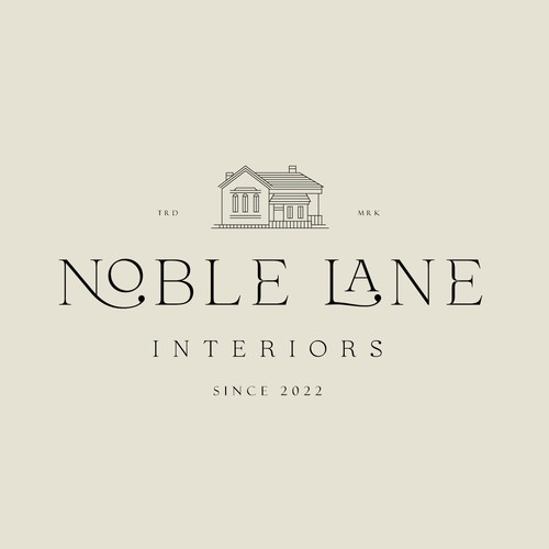 Interior design logo with the title 'Logo for Noble Lane Interiors'