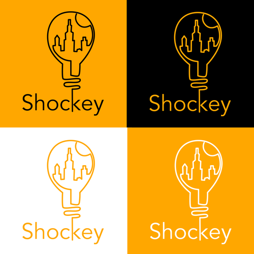 Single line design with the title 'Shockey design concept'