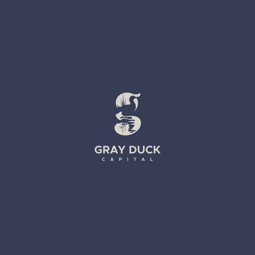 Duck logo with the title 'Logo design for real estate company'