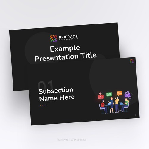 Slide design with the title 'Luxury & Modern PowerPoint Template'