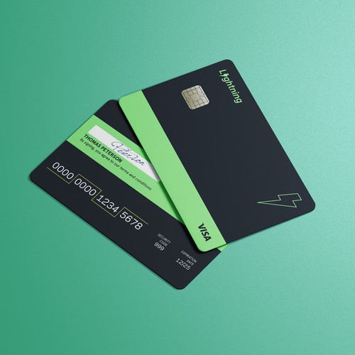 Credit card design with the title 'Credit card'