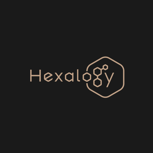 Hexagon design with the title 'Logo design'